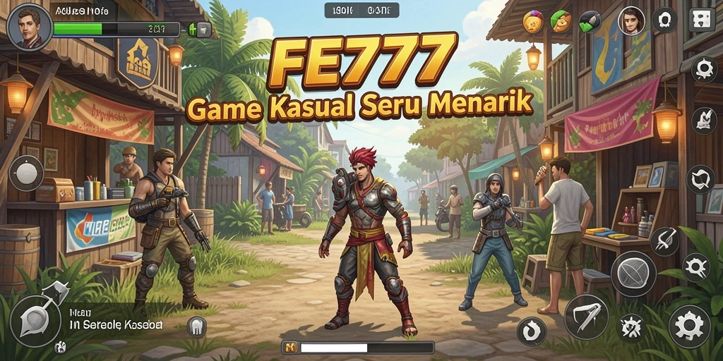 Antarmuka FE777 yang menarik dan menyenangkan saat bermain.
