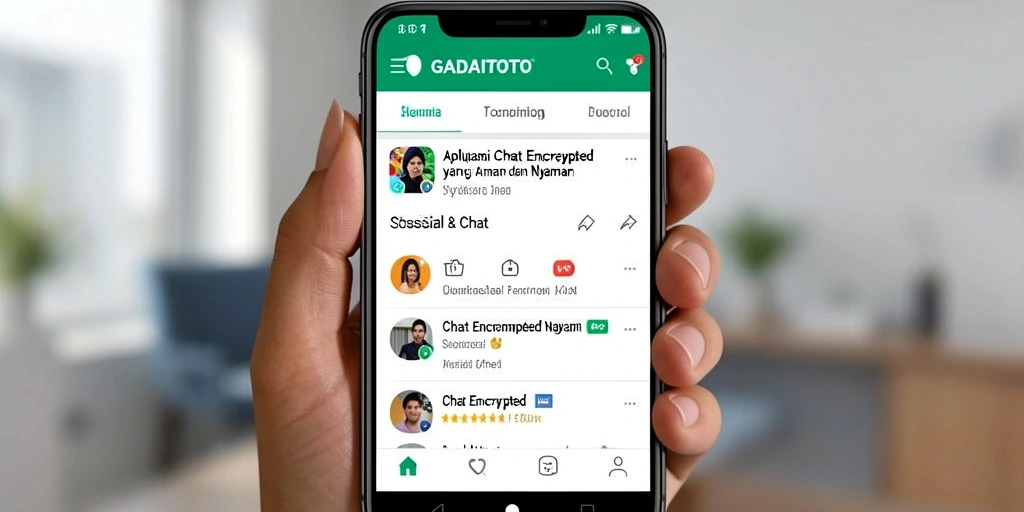 Tampilan antarmuka GADAITOTO yang sederhana dan aman.