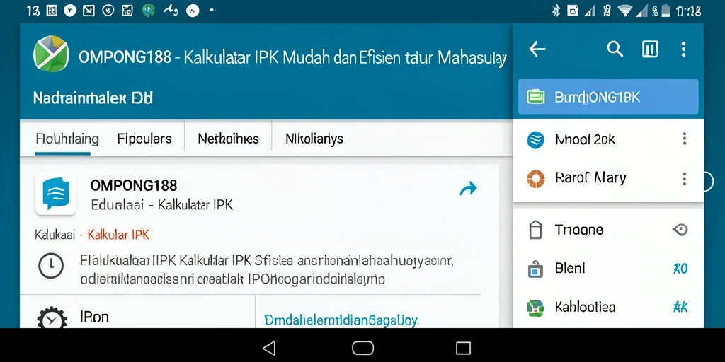 Tampilan antarmuka OMPONG188 untuk kalkulasi IPK yang sederhana dan jelas.