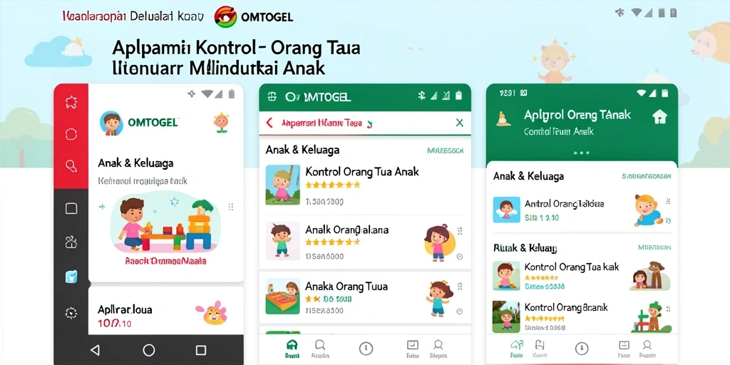 Tampilan antarmuka <strong>OMTOGEL</strong> yang sederhana dan efektif untuk kontrol orang tua.